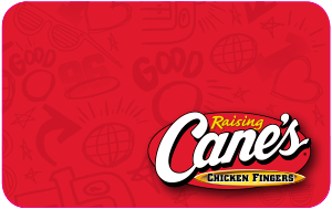 $15 Raising Cane's Gift Card - Shipped